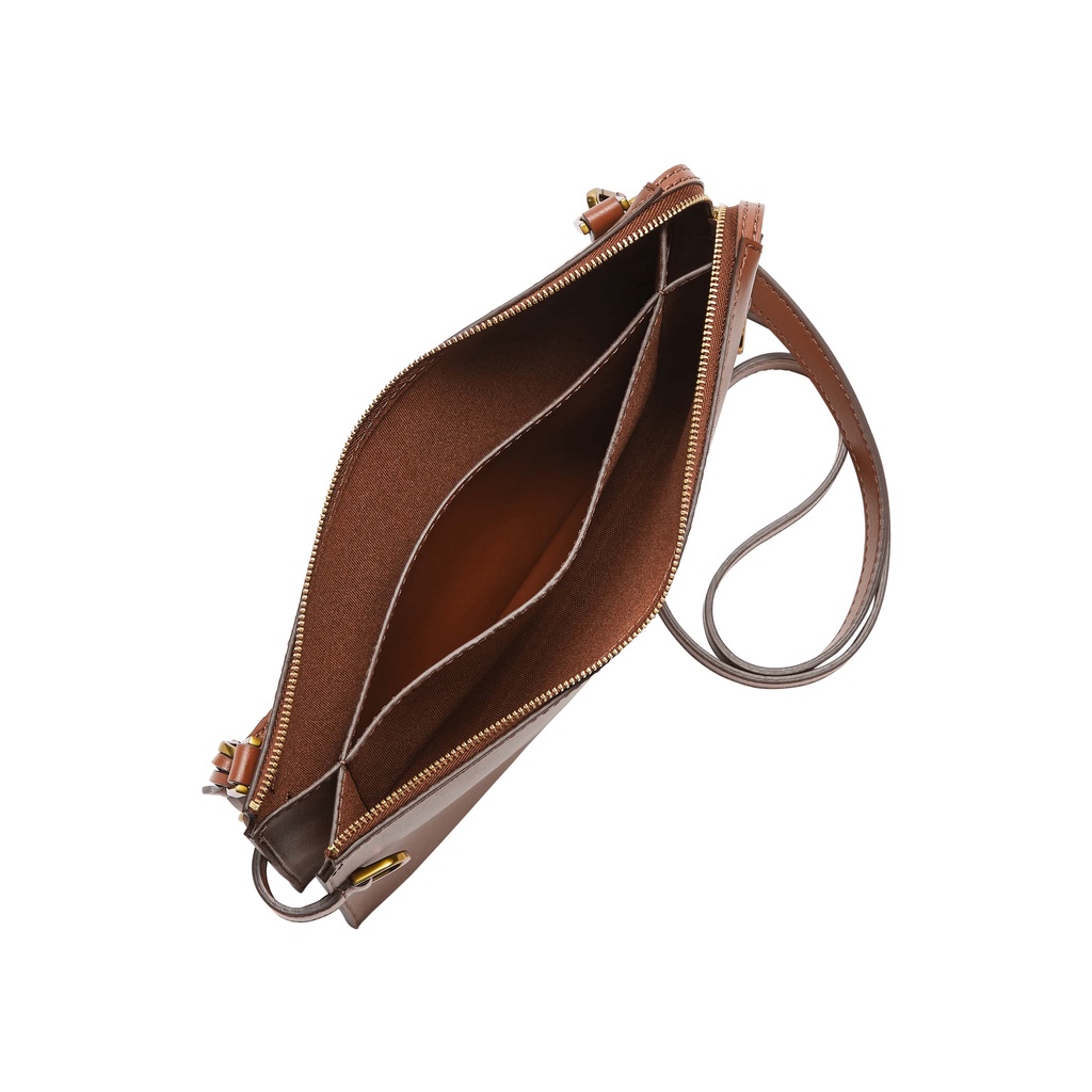 Túi đeo chéo nữ Fossil Kier Crossbody Bag ZB1697200- nâu