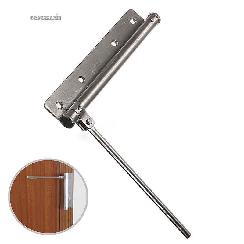 1pcs Adjustable Stainless Steel Surface Mounted Auto Close Door Closer Fireproof
