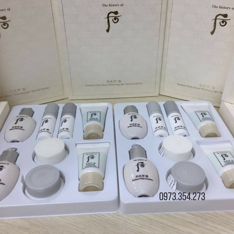 Radiant white royal whitening 8pcs special gift kit