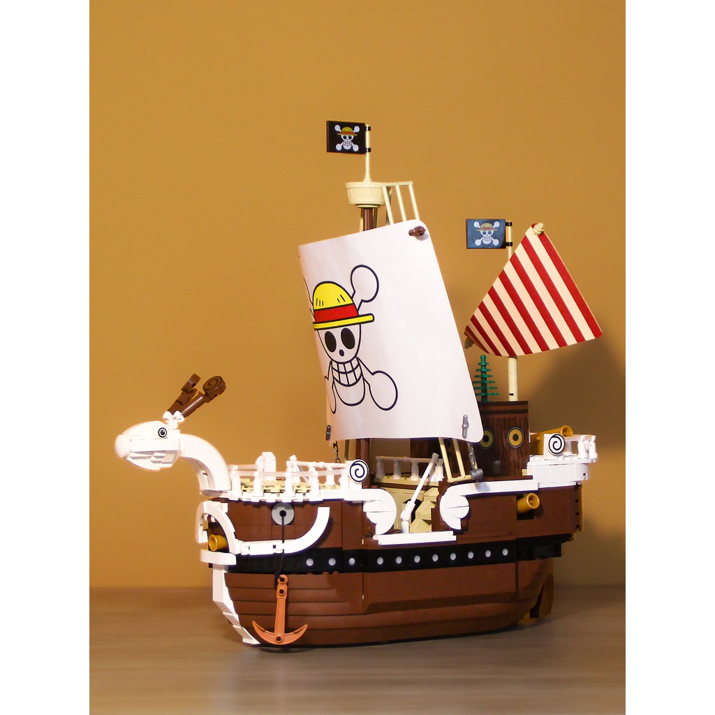 Lắp ghép Mô hình One Piece  Merry Pirate Ship Boa Hancock Pirate Ship Thuyền Đảo Hải Tặc Thousand Sunny Pirate Ship 6296