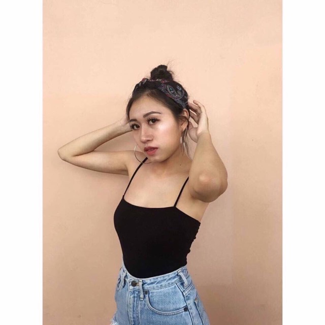 Áo 2 dây croptop ngang trơn | BigBuy360 - bigbuy360.vn