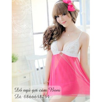 Áo Ngủ Nữ Sexy Trắng Hồng Gợi Cảm | BigBuy360 - bigbuy360.vn