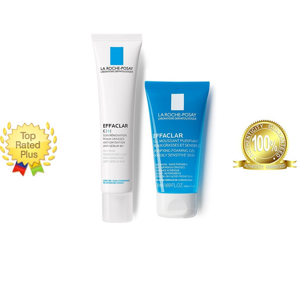 Kem dưỡng giảm mụn đầu đen La roche Posay effaclar K+ 40ml