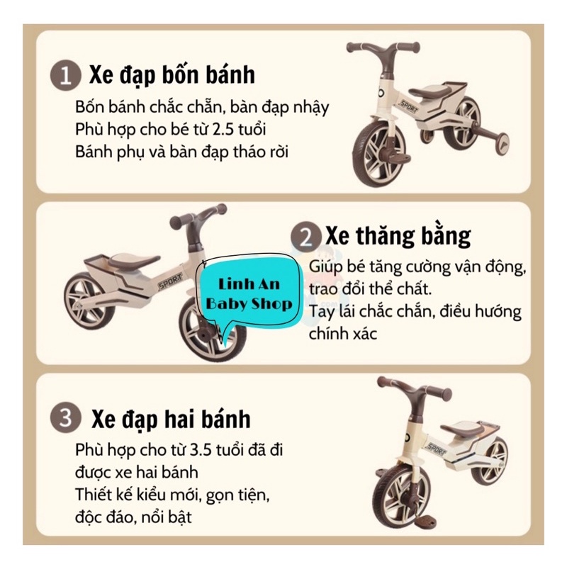 XE ĐẠP, THĂNG BẰNG 3IN1 BAOBAOHAO 232