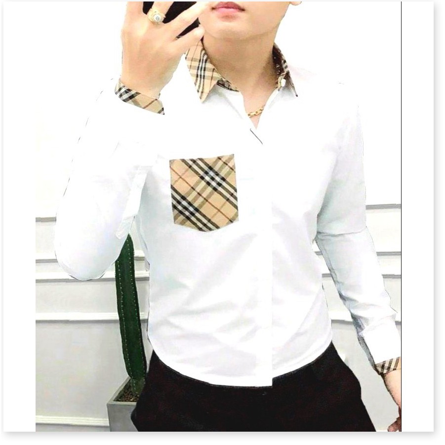 Áo sơ mi vải lụa 3D không nhăn nam có túi siêu chất KOKO MI STORE