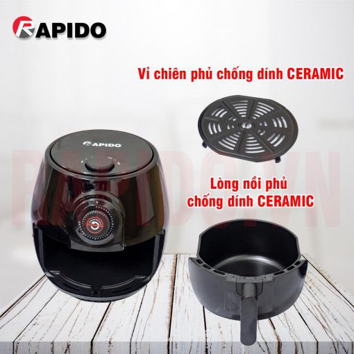 Nồi chiên không dầu Rapido 4 LÍT