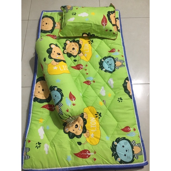 Bộ nệm gối ĐỦ MẪU 3món đi học CTV-GIÁ SỈ XƯỞNG (cotton THẮNG Lợi )KÈM TÚI ĐỰNÂ | BigBuy360 - bigbuy360.vn