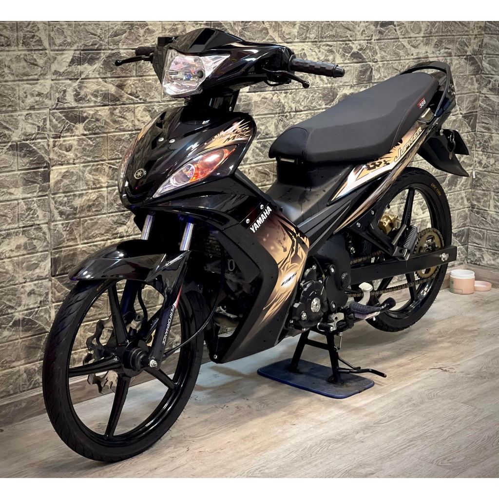 Tem Rời Dán Xe Exciter 2009 Mẫu Jupiter MX Đen Đồng Cực Đẹp, Hàng 3 Lớp Chất Lượng Cao
