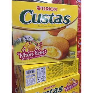 Bánh Custas ORION Kem trứng hộp 282gx12 cái Date 8-2019