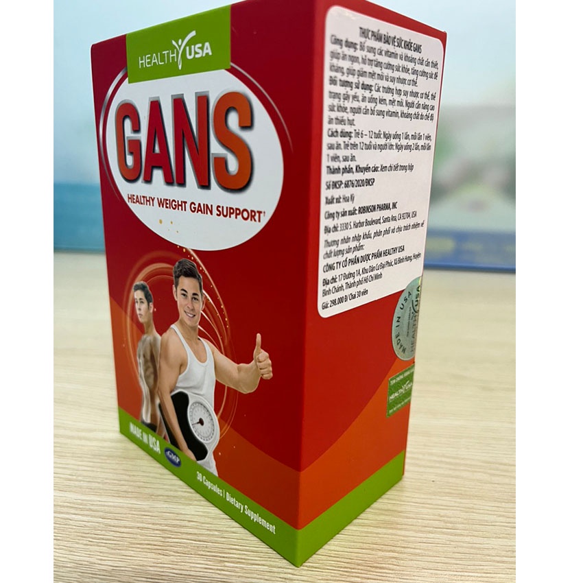 GANS (Healthy Weight Gain Support) - Hộp 30 viên uống Giúp Ăn Ngon, Tăng Cường Đề Kháng - cvspharmacy
