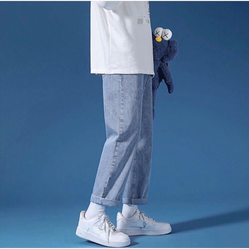 Quần Jeans Nam - Quần Baggy Nam Hàn quốc - phong cách 2021