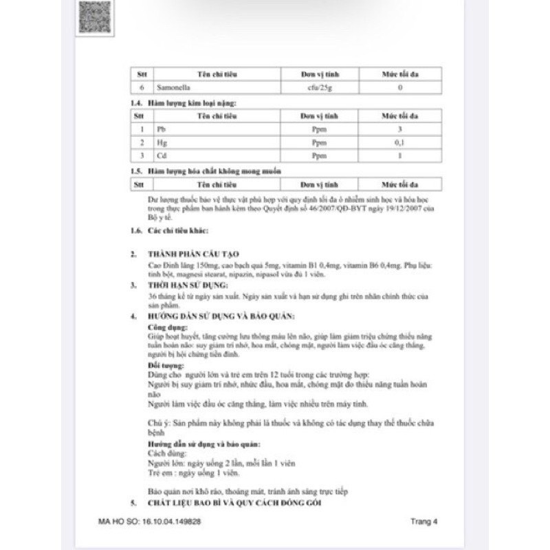 Hoạt huyết dưỡng não - Hộp 100 viên - Hỗ trợ tuần hoàn não - Dược Đại Uy