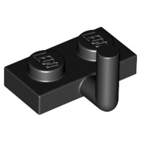 LEGO Miếng 1x2 Với Cán Thẳng Đứng Màu Đen ID 4569733 88072