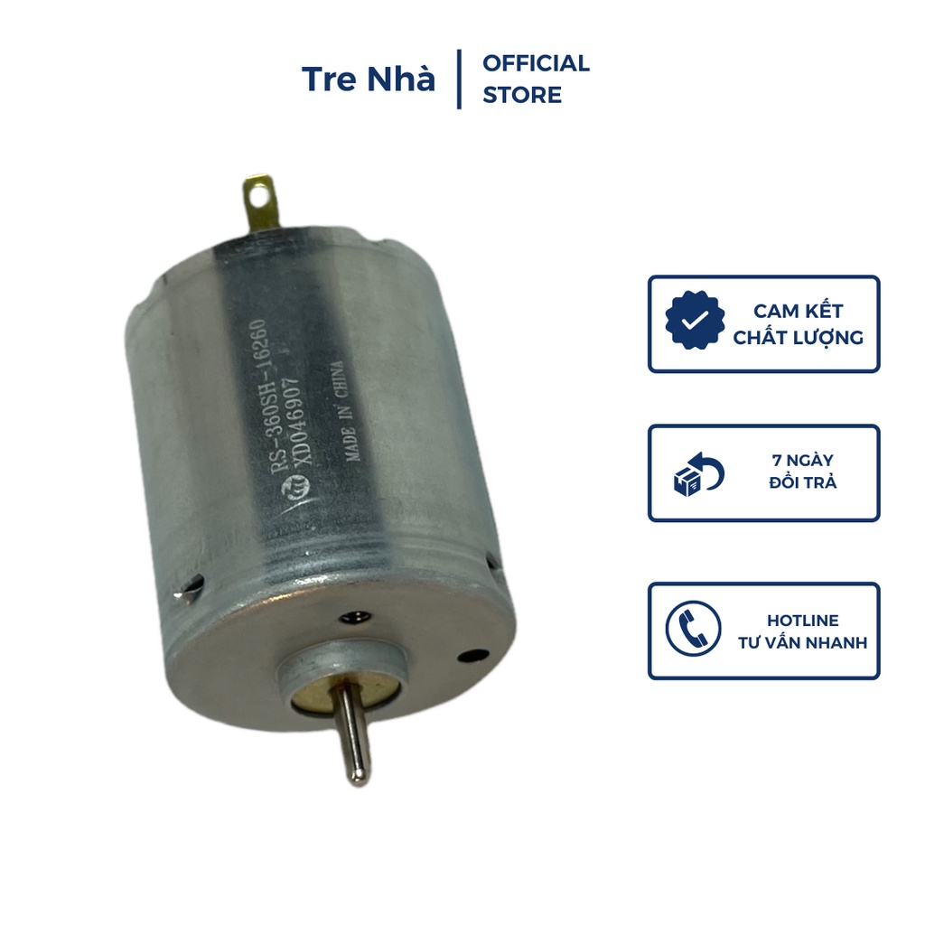 Động cơ Wanbaozhi RS-360SH-16260 của Nhật Bản Động cơ thiết bị văn phòng chính xác DC12V-24V