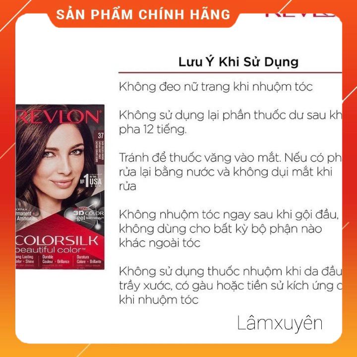 Nhuộm REVLON Colorsilk 60ML  Lên màu tóc nhanh, giữ màu lâu phai, giàu dưỡng chất