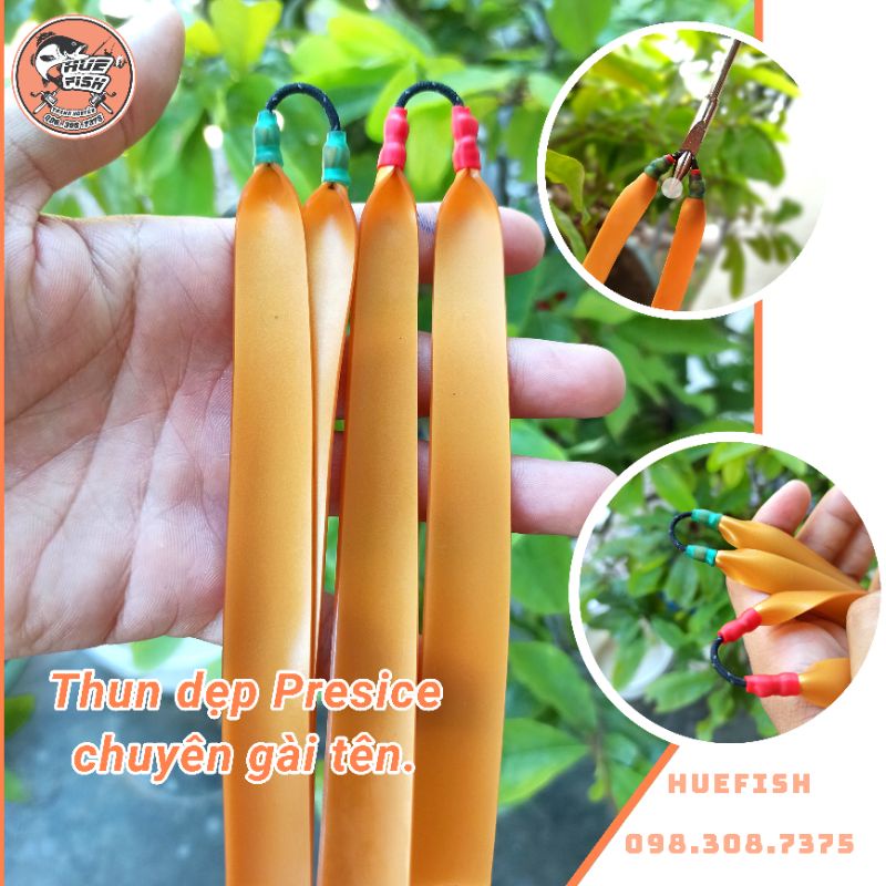 Dây thun dẹp Precise 1mm bắt cá buộc sẵn