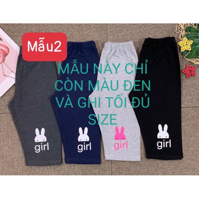 ( Mới về)QUẦN LEGGING LỬNG CHO BÉ SIZE ĐẠI CỒ 23-47KG