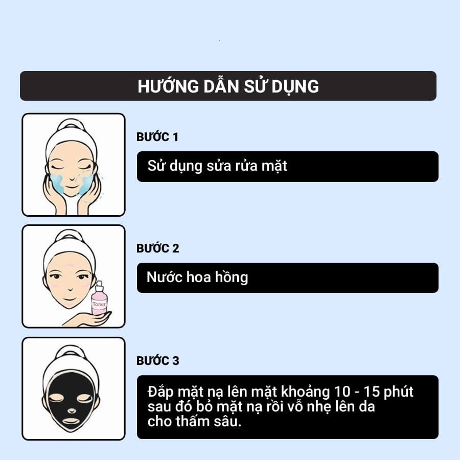 Mặt Nạ Đắp Mặt, Nạ Than Tre Hoạt Tính, Black Mask Giúp Da Mịn Màng Khoẻ Mạnh, Trắng Sáng, Thu Nhỏ Lỗ Chân Lông