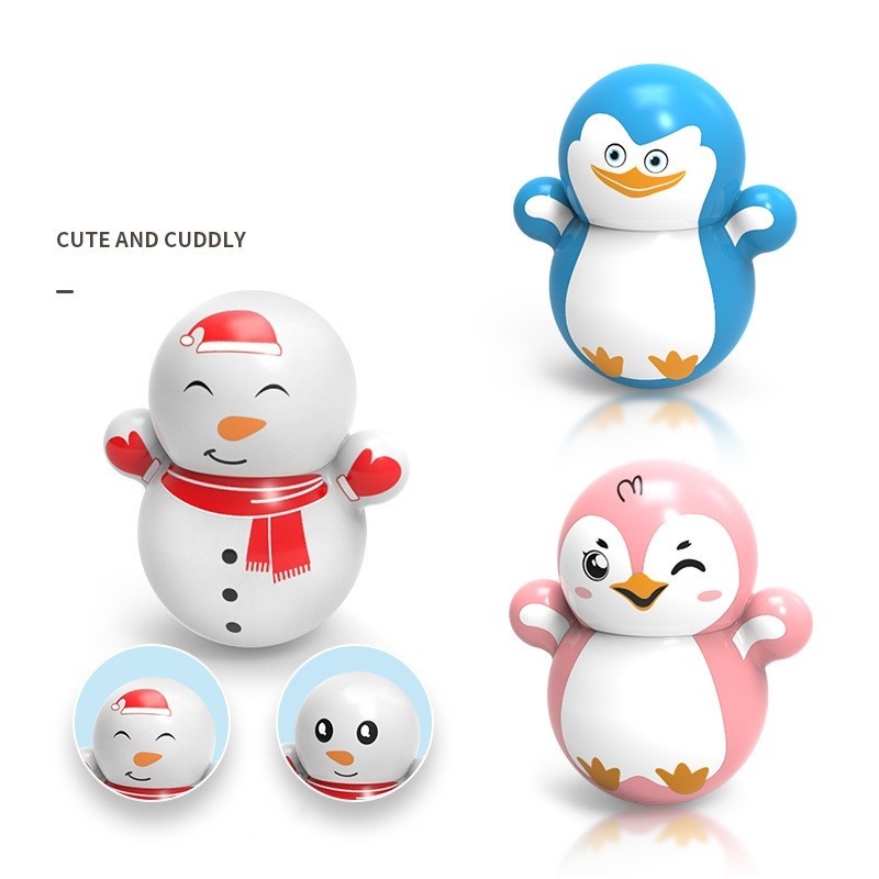 Đồ Chơi Lật Đật Hình Chim Cánh Cụt/Người Tuyết Dành Cho Trẻ Em