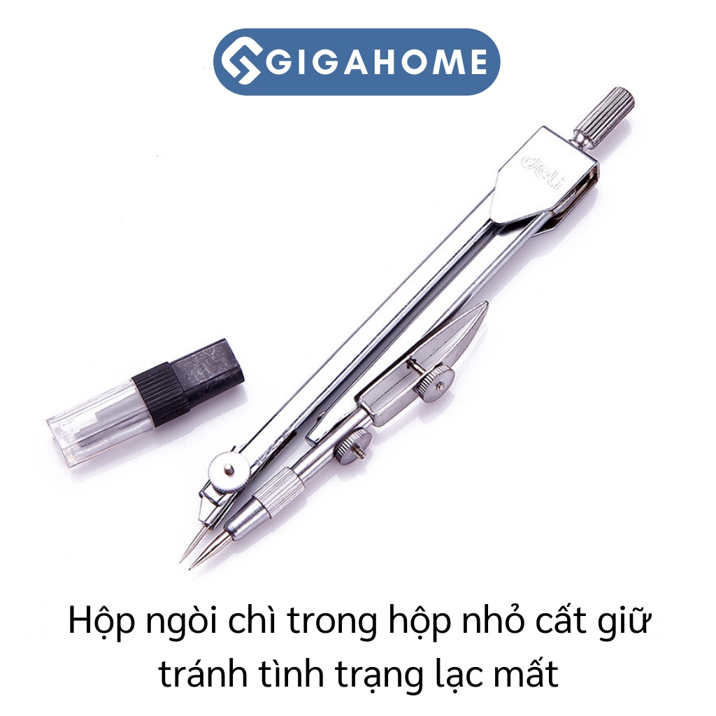 Bộ Compa Kim Loại GIGAHOME Thiết Kế Thoải Mái Chuyên Dùng Cho Học Sinh 8510