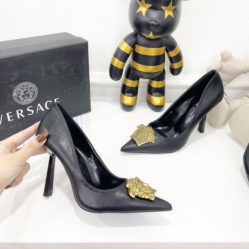 Giày cao gót versace gót nhọn fullbox