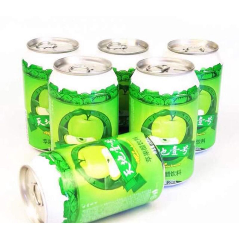 Nước Giấm Táo uống liền , Dạng Lon 330ml tiện lợi. Nước uống hỗ trợ giảm cân. tốt cho sức khoẻ.