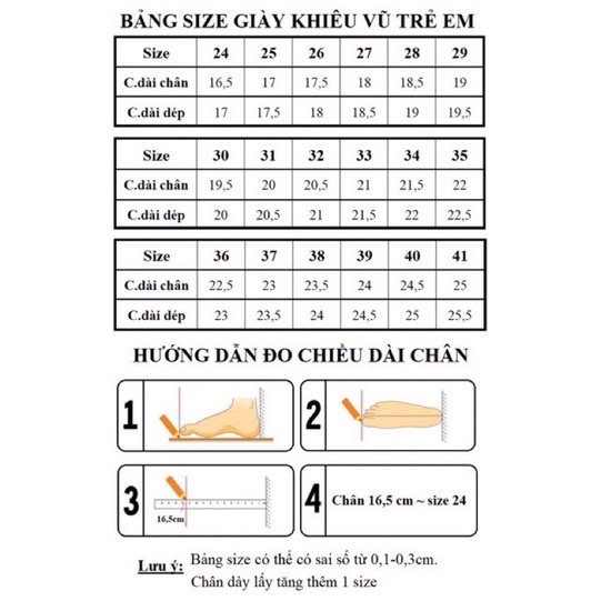 Giày khiêu vũ la tinh trẻ em cao cấp