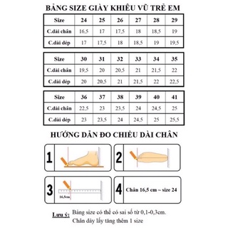 Giày khiêu vũ la tinh trẻ em cao cấp