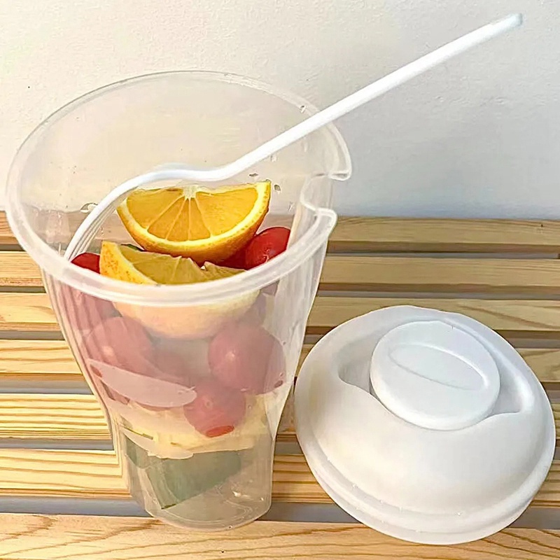 Bình Nước 800ML Kèm Nĩa Tiện Dụng