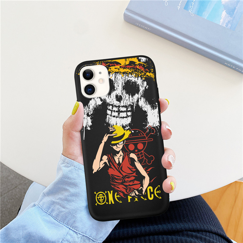 Ốp điện thoại mềm hình LUFFY One Piece cho IPhone 6 6s 7 8 6plus 8plus 7plus X XS XR XSMAX 11 11proMax