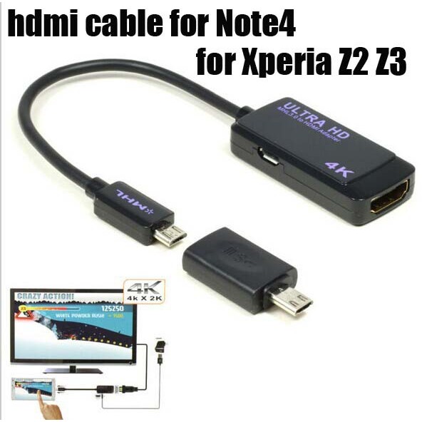 Cáp MHL 3.0 to HDMI truyền tín hiệu Điện Thoại sang Tivi