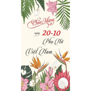Thiệp chúc mừng 20/10 đính kèm