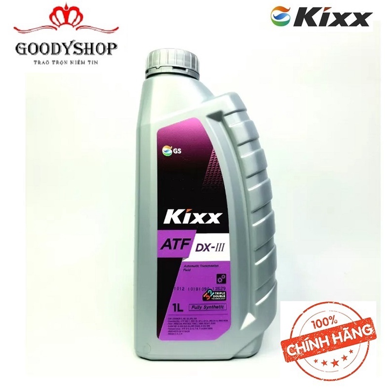 Dầu hộp số tự động Trợ lực tay lái Kixx ATF DX III 1L