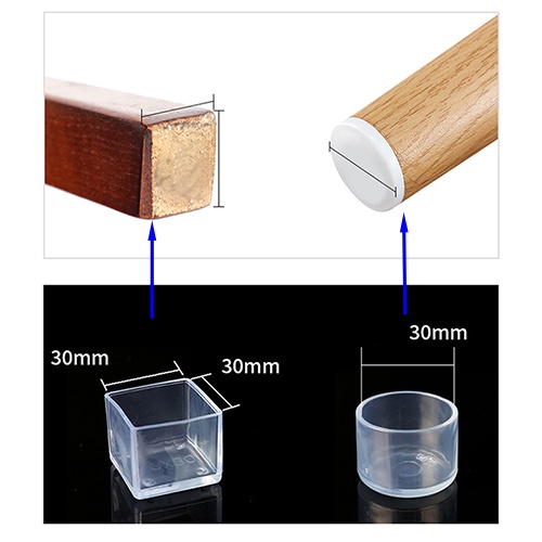 FEELING🔶4 cái / bộ ghế che chân,miếng bảo vệ chân cao su,bàn đồ nội thất bao phủ tất phích cắm nắp đồ nội thất san lấp mặt bằng bàn chân trang trí nội thất