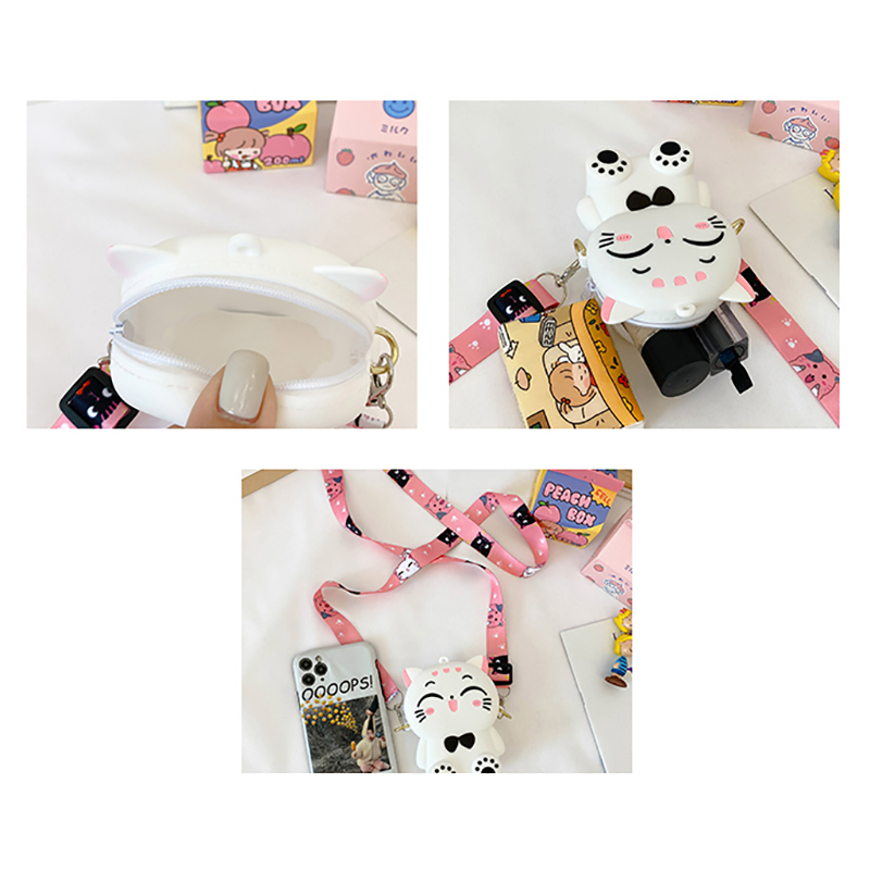 Túi Đeo Chéo Hình Mèo Cho Bé Gái