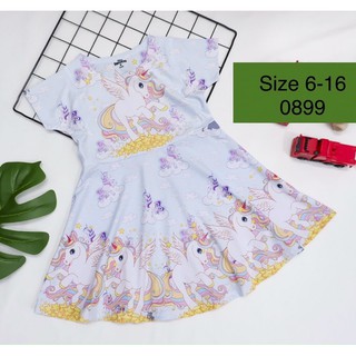 Đầm thun lạnh 3d 16-26kg