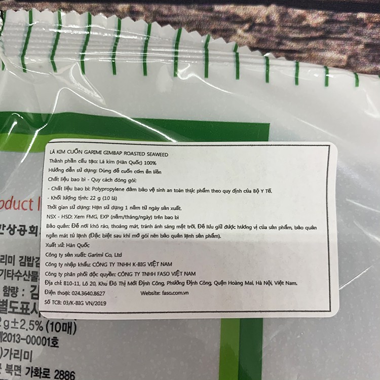 LÁ RONG BIỂN CUỘN CƠM SHUSHINORI 10 LÁ/TỆP GIÁ RẺ