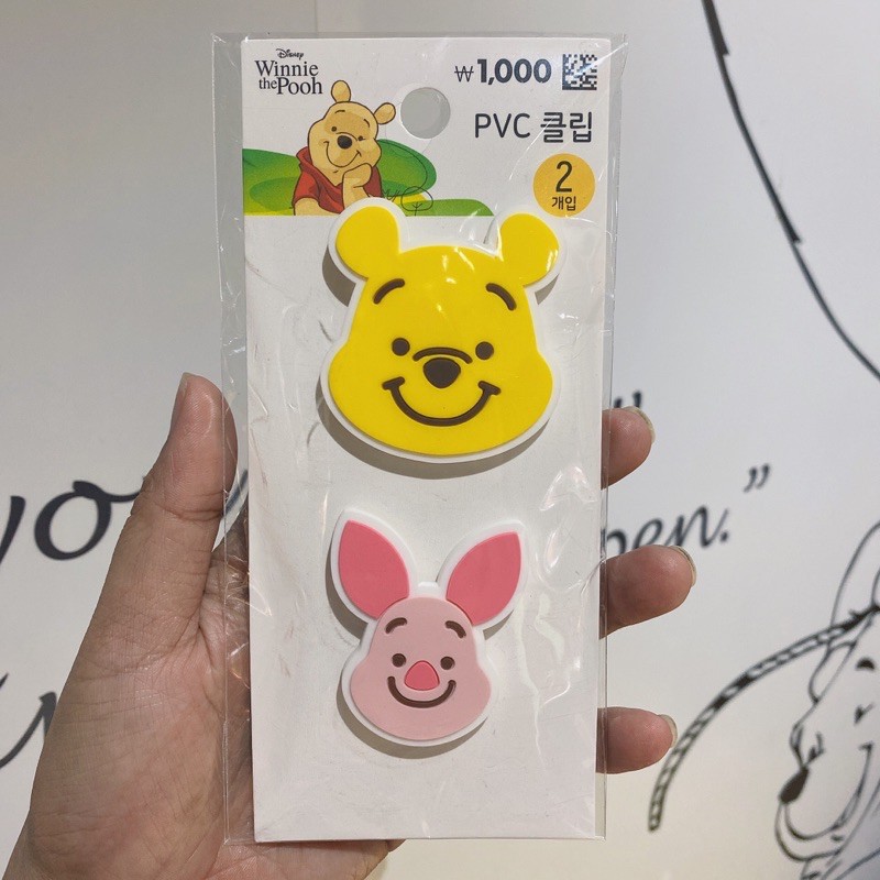 Kẹp giấy bằng nhựa gấu Pooh & Piglet