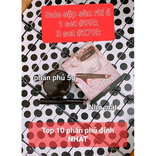 Phấn phủ Laura Mercier 5g + phấn mắt 1g - set gift Sephora