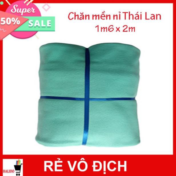 [XẢ KHO 3 NGÀY] Chăn Mền Nỉ Thái Lan Cao Cấp – 3 màu lựa chọn – Kích thước 1m6x2m – TL: 250-400gr – HALIDO – UY TÍN