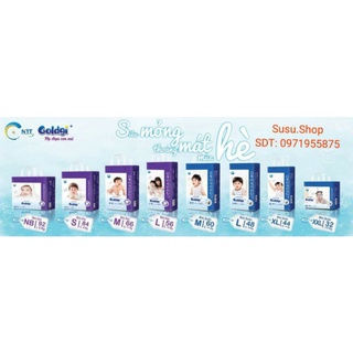 Bỉm Goldgi - Goldgi Nội Địa Nhật Dán/Quần Đủ Size NB92/S84/M66/M60/L56/L48/XL44/XXL32 [FREE SHIP]