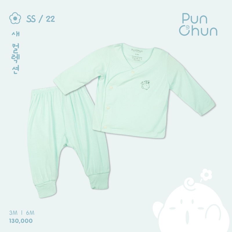 Bộ quần áo set rời dài tay cúc chéo cho bé trai và bé gái sơ sinh cotton mát