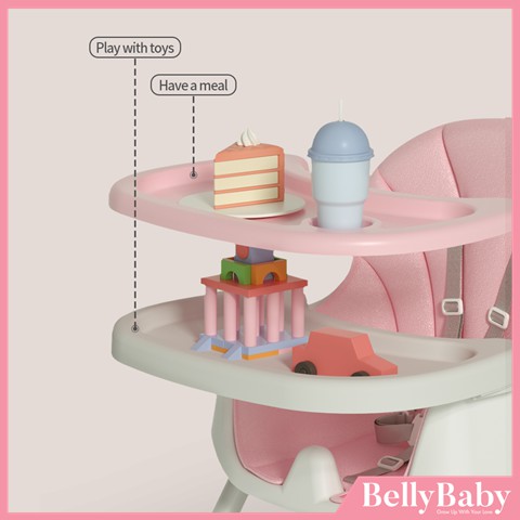 Ghế Ăn Dặm BellyBaby Hỗ Trợ Tập Ăn Cho Bé Phiên Bản Nâng Cấp 2021