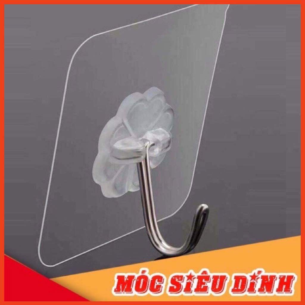 Móc Dán Tường  Siêu Dính Trong Suốt Chịu Lực Tốt Treo Tường Chắc Chắn