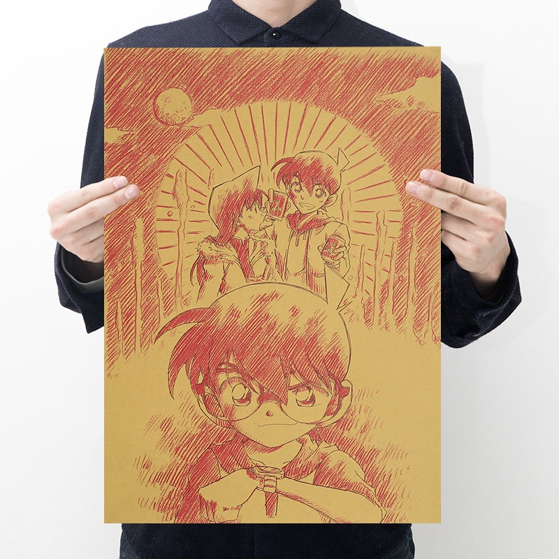 Tranh Cuộn In Hình Thám Tử Conan 50.5 * 35cm