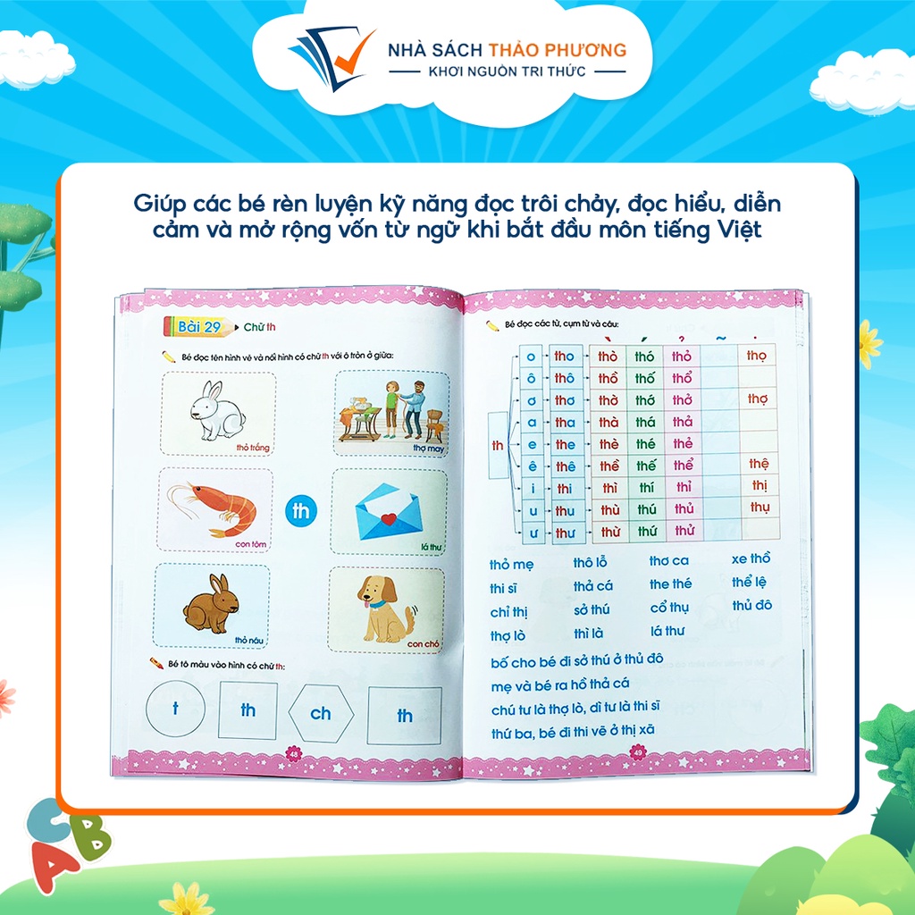 Sách - Luyện đọc, thẻ chữ - Hành trang cho bé tự tin vào lớp 1