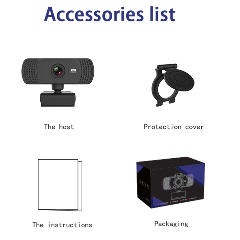 Webcam 1440p 2k Tự Động Xoay Kèm Mic Cho Máy Tính Để Bàn | BigBuy360 - bigbuy360.vn