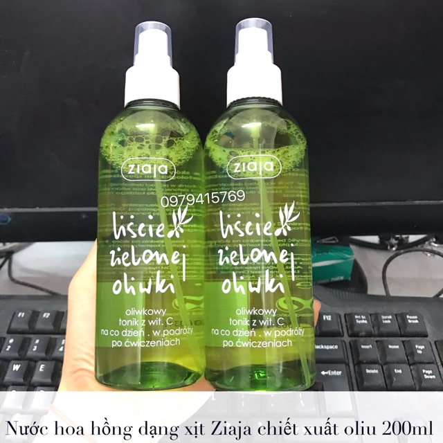 Xịt Khoáng Dưỡng Da Ziaja Chiết Xuất Olive Và Vitamin C (bill ảnh sau)