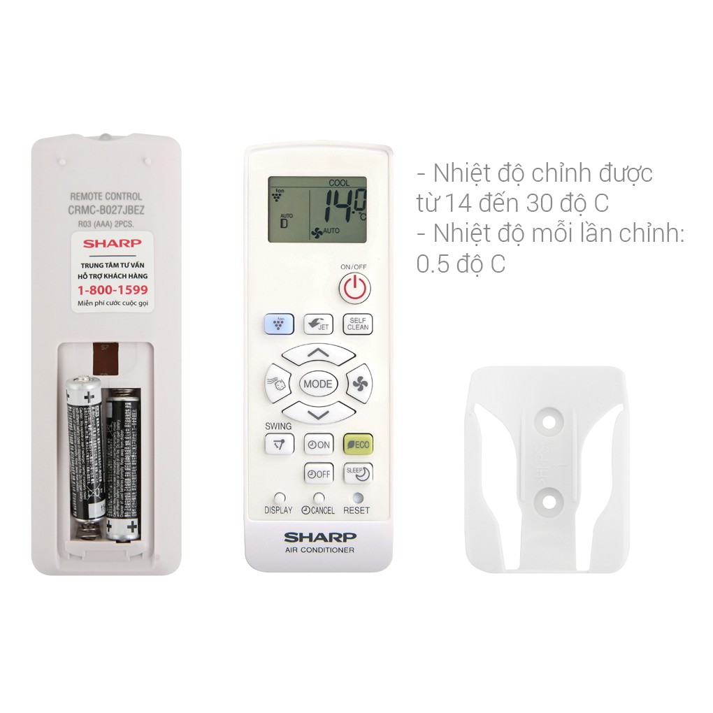 GIAO MIỄN PHÍ Máy lạnh Sharp Inverter 1.5 HP AH-XP13WMW