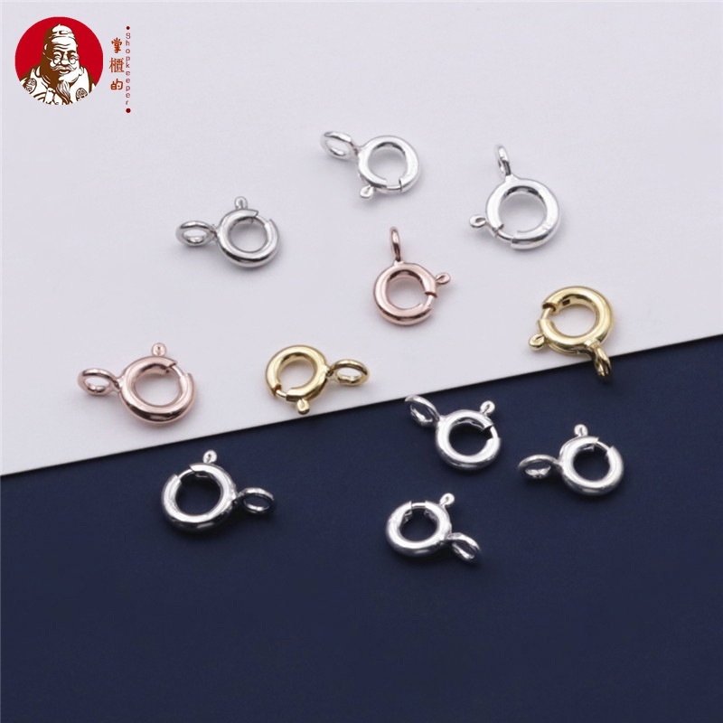 Qq Khóa Lò Xo Bằng Bạc 925 Dùng Làm Vòng Tay / Dây Chuyền Diy
